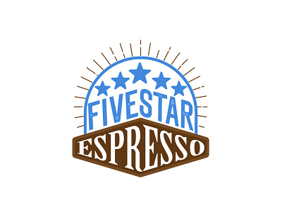 Five Star Espresso - Coffee Shop Logo