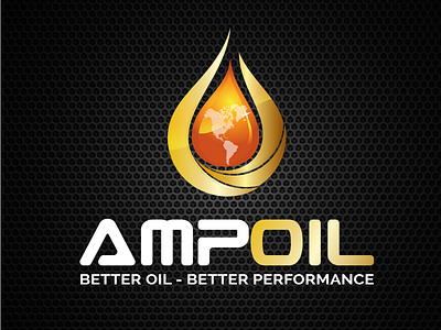 Ampoil | Brand Logo for Engine Oil Manufacturer adobeillustrator branding design engine icon illustration logo logo design minimal oil typography vector