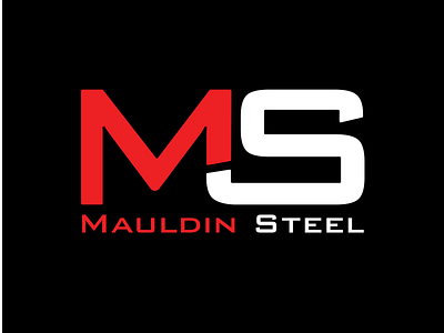 Mauldin Steel Logo adobeillustrator branding design illustration logo logo design vector
