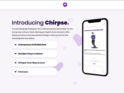 Introducing Chirpse! A new dating app