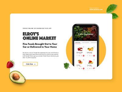 Food Delivery App - Landing Page