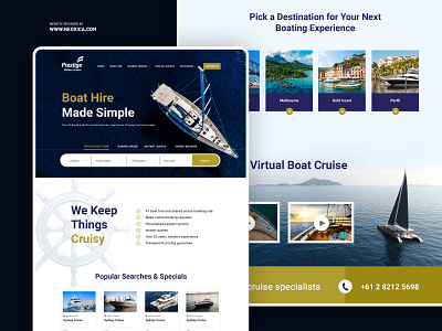 Yacht Rental - Website Design