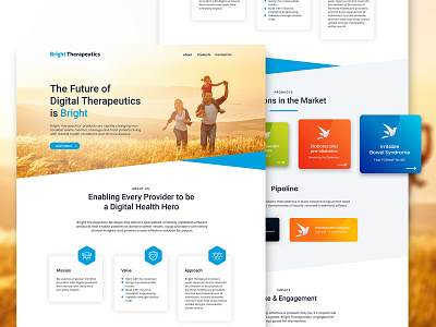 Medical App - Landing Page Design app landing page health app health app landing page health web design landing page medical app medical web design saas landing page