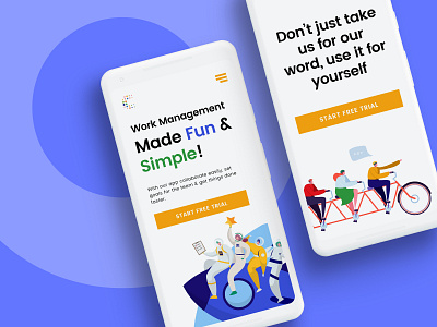 Team Management App - Landing Page app b2b web design b2b website clean web design flat illustration landing page modern website saas saas landing page saas web design saas website ui ui design uiux vector web design webdesign website website design