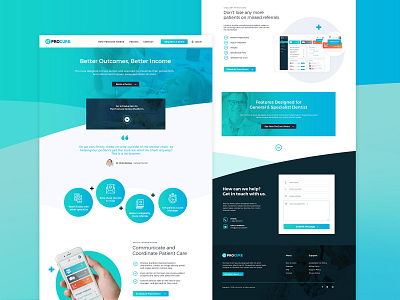 Beautiful SaaS Landingpage app landing page blue clean website health care website healthcare website landing page landingpage medical website minimalist website modern website saas landing page saas web design saas website web design webdesign website design