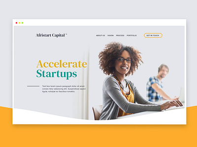 Startup Funding Landing Page