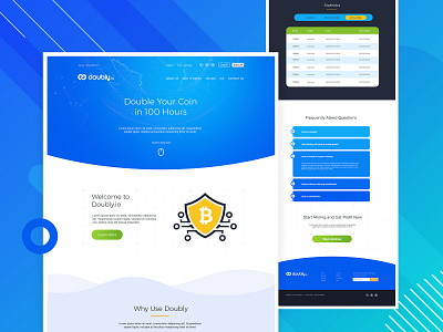 Cryptocurrency Landing Page Design app app landing page b2b clean website concept cryptocurrency landing page landingpage minimal modern website saas saas landing page saas web design saas website ui ui design web design webdesign website website design