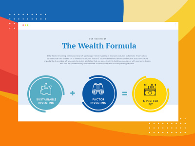 Icon design for finance website