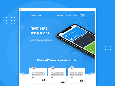 Payment platform (SaaS) - Web design