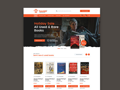 Online book store ecommerce website