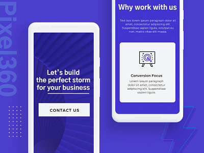 Mobile website for web agency