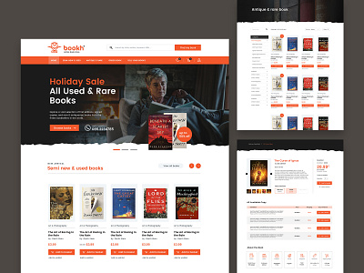 Online book store - website design