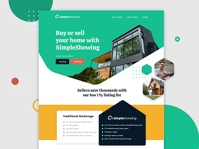 Property listing - landing page design