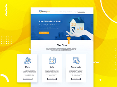 Property listing - landing page design