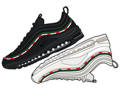 Undefeated x Nike Air Max 97 air max air max 97 illustration nike nike air nike air max shoes sneakers undefeated undftd