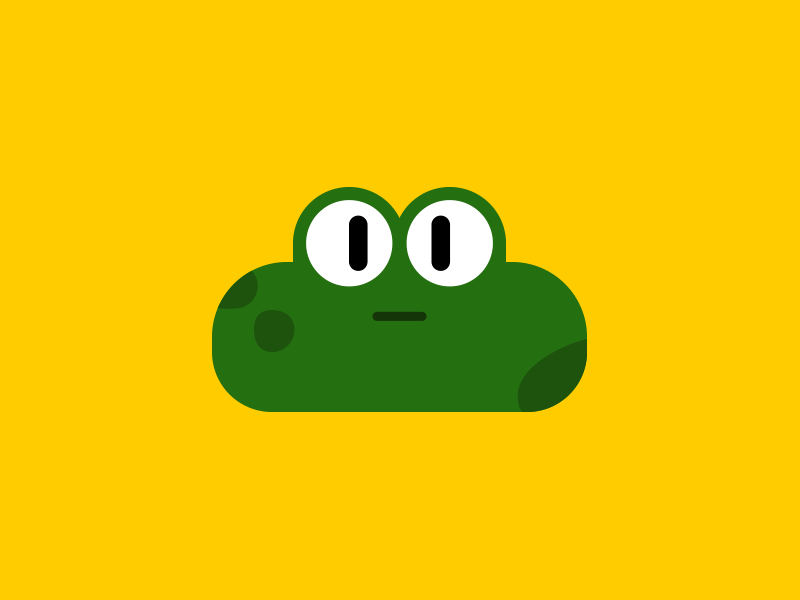 Javier the frog character frog froggy illustration sticker
