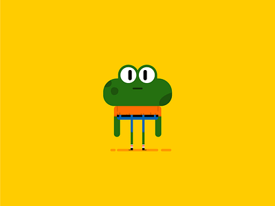 Javier the frog character frog froggy illustration