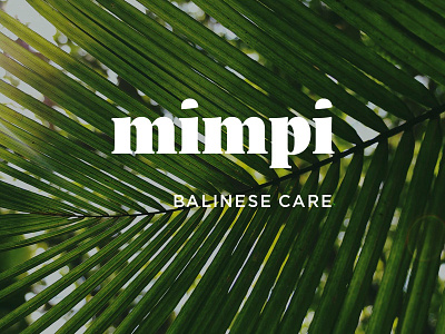 Balinese cosmetics brand brand branding cosmetics logo logotype typography wordmark