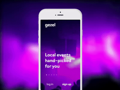 Authorization Screen minimal typography ui mobile app mobile sign up sign in background video authorization app ios iphone