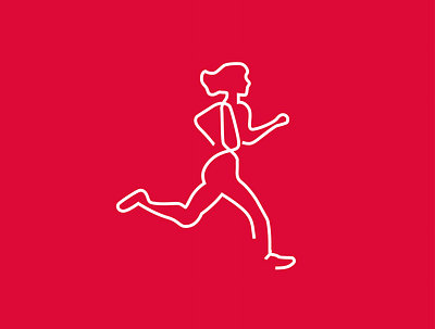 Runner Line Art design illustration lineart logo minimal