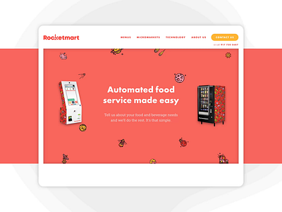 Rocketmart adchitects animation conversion design designer landing page layout snack ui webdesign website