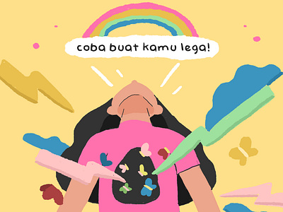 coba buat kamu lega! design design art illustration