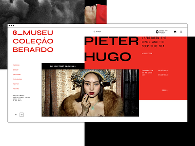 Museu Coleção Berardo . Homepage art brutalism brutalist concept design exhibition homepage museum ui user experience user interface ux webdesign website