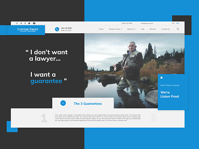 Litster Frost color concept design figma guarantee law ui ux website