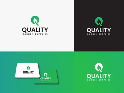 Quality Garden Supplies branding design graphic design icon logo logo design logo icon logo logodeaign graphic