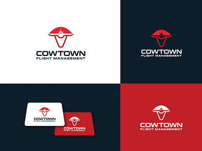 Cowtown Flight Management branding design graphic design icon illustration logo logo logo design graphic design logo design logo icon logo logodeaign graphic