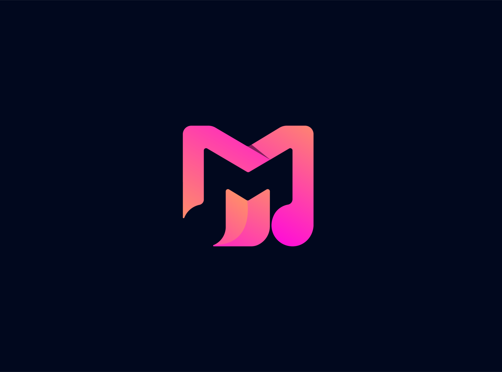 Monogram Initial Letter MM Simple Logo Graphic by Nuriyanto51