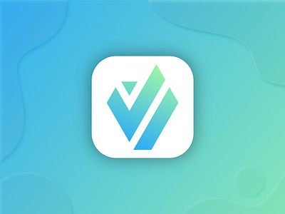 V + Check Logo Mark