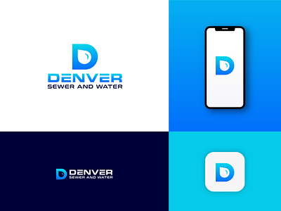 DENVER - Unsold Modern Logo branding creative flat flat logo design hand made logo logo logo design logo icon logo maker minimalist modern