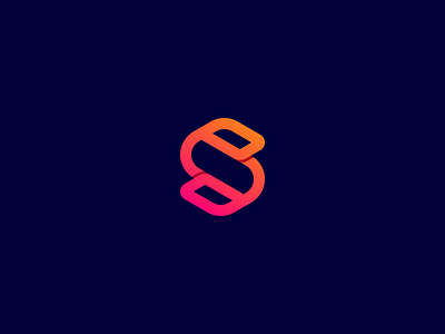 Modern Letter S logo icon