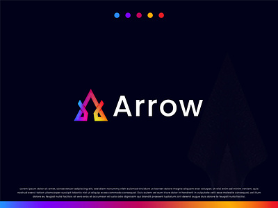 Letter A + Arrow - Unsold Modern Logo