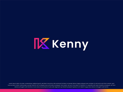 Kenny - Personal Modern Logo | K Logo Mark