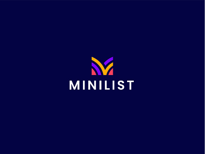 MINILIST - Modern Logo brand branding brandmark clean color design gradient identity letter logo logo design logo designer logo mark logodesign logos logotype mark minimalist logo monogram symbol