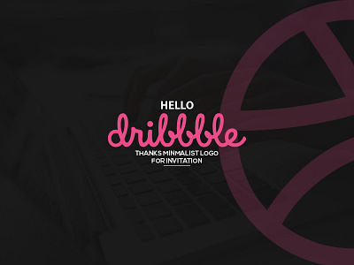 Dribbble First Shot branding color design dribbble hello illustration illustrator invitation logo today