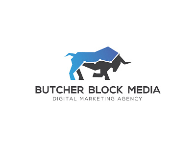 Digital Marketing Agency Logo agency agency logo branding bull bull logo business digital marketing logo marketing paths connections polygonal social media campaigns