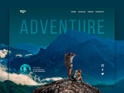 Concept for travel agency adventure design minimal travel ui ux web