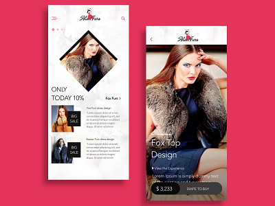 Furs App Concept app branding design dribbble fashion furs furs app icon logo ui