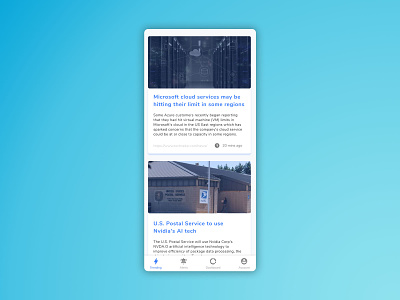 Stock News - Trending - Light mode accessibility andriod apple card clean colorful ios light news product design simple stock ui ux zen