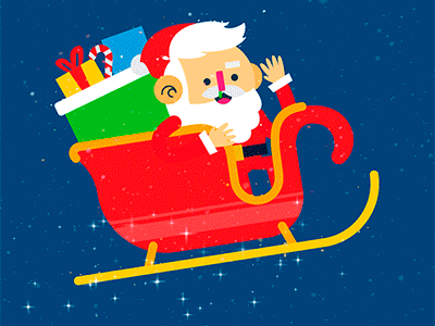 Santa Claus GIF after effects animation motiongraphics