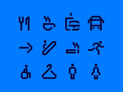 45 Degrees pictos 45 icon pictogram wayfinding