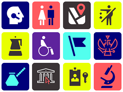 Various icon pictogram