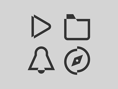 Test concept folder icon pictogram play safari test