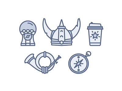 Pixomatica Icons 404 about coffee compass developers free stuff gumball machine helmet horn mail safari