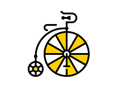 High Wheeler bicycle high wheeler icon