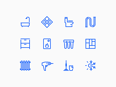 Plumbing icons