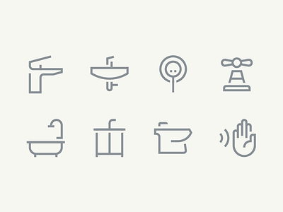 Plumbing icons